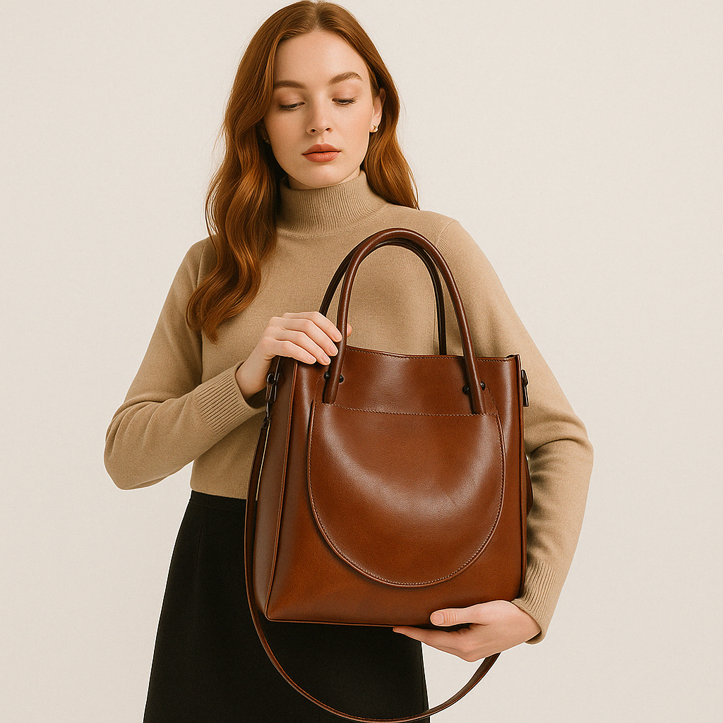 Genuine Leather Handbag – Elise