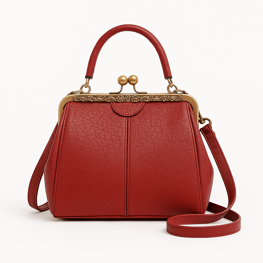 Noir Luxe Retro Crossbody – The Gabrielle