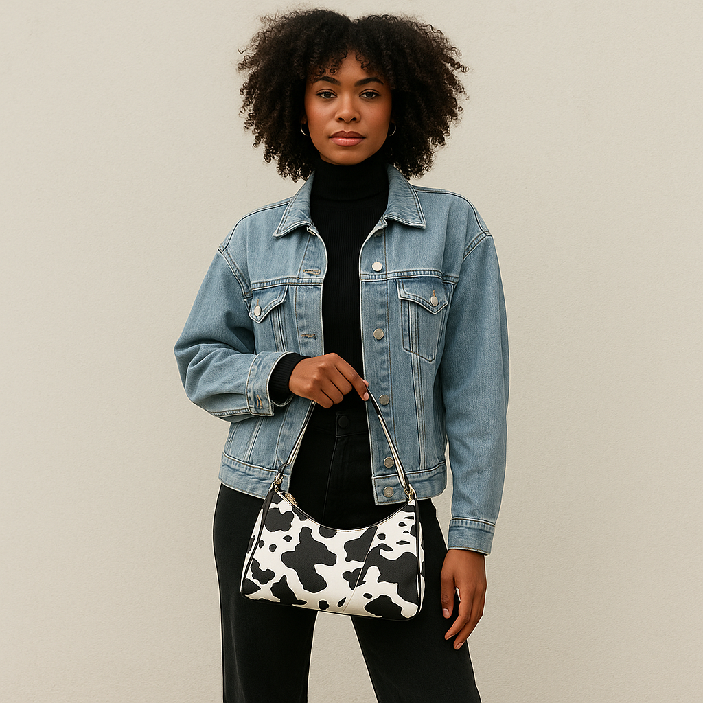 Animal Print Leather Tote – The Camila