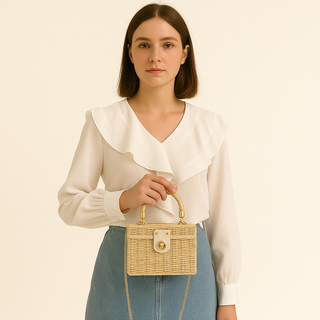 Rattan Crossbody Purse – Aline