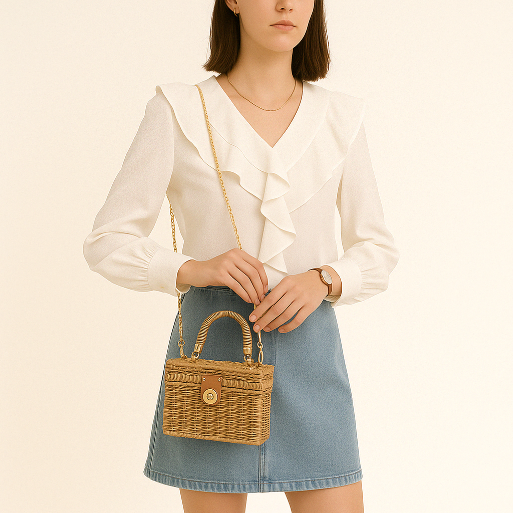 Rattan Crossbody Purse – Aline