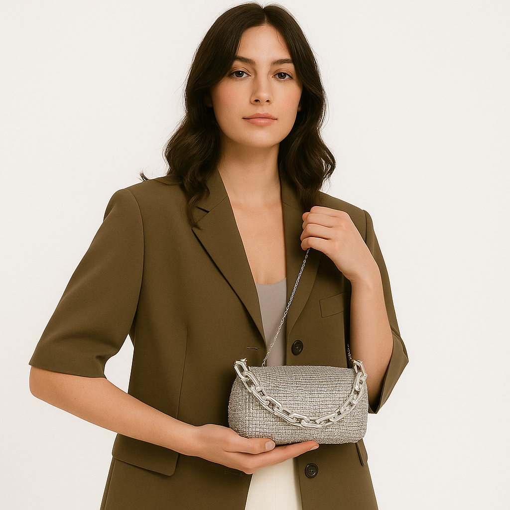 Elegant Rhinestone Chain Bag – The Vivienne