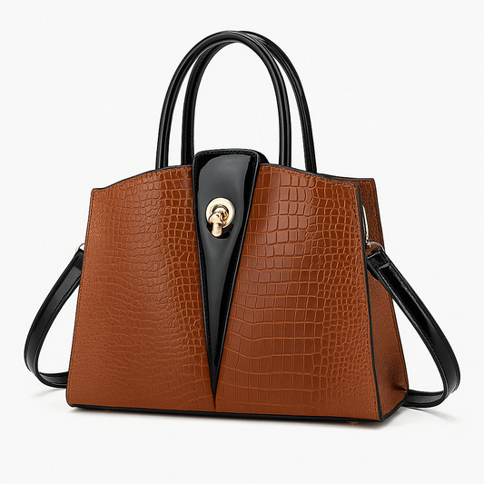 Chic High Quality Leather Handbag – Elara