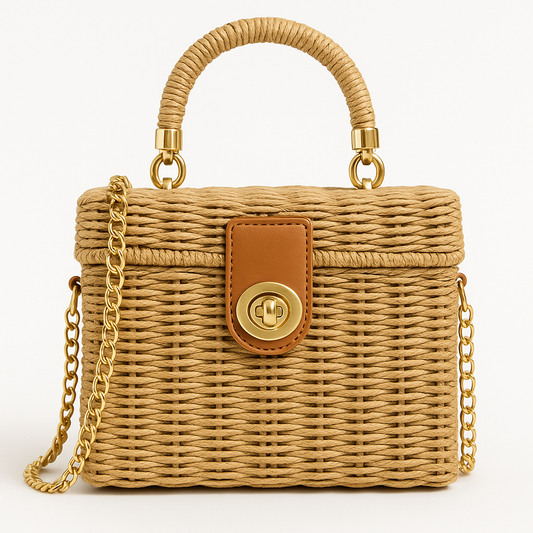 Rattan Crossbody Purse – Aline
