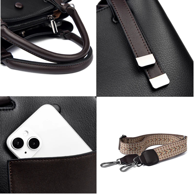 Leather Shoulder Bag - Charlotte