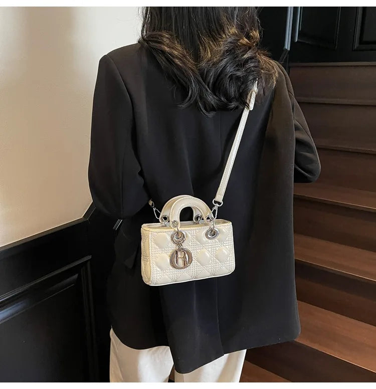 2025 Saffiano Gradient Lady Bag - Convertible Top Handle & Crossbody Purse, Chic Day-to-Night Compact Shoulder Bag for Women