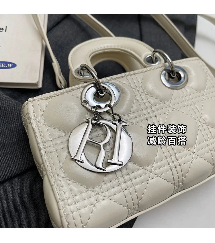 2025 Saffiano Gradient Lady Bag - Convertible Top Handle & Crossbody Purse, Chic Day-to-Night Compact Shoulder Bag for Women