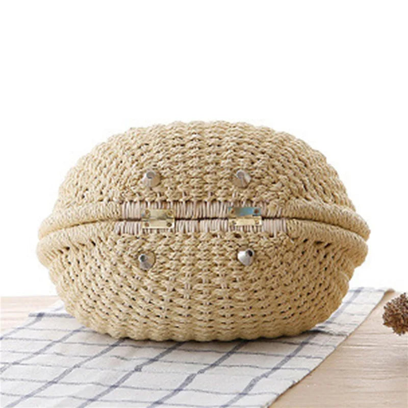 Casual Woven Shell Bag – Mirella