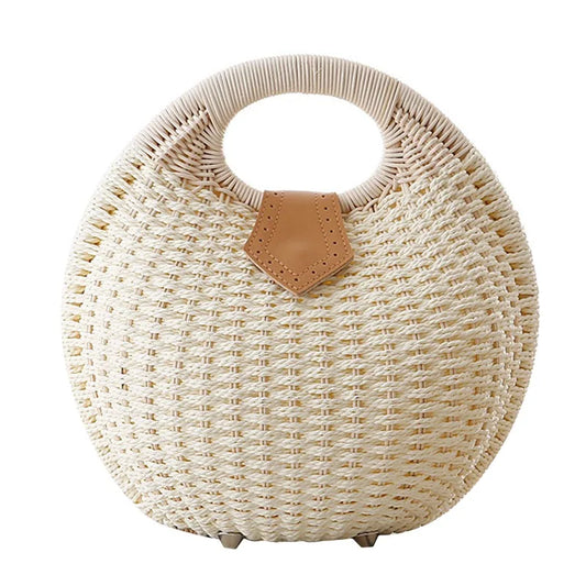 Casual Woven Shell Bag – Mirella