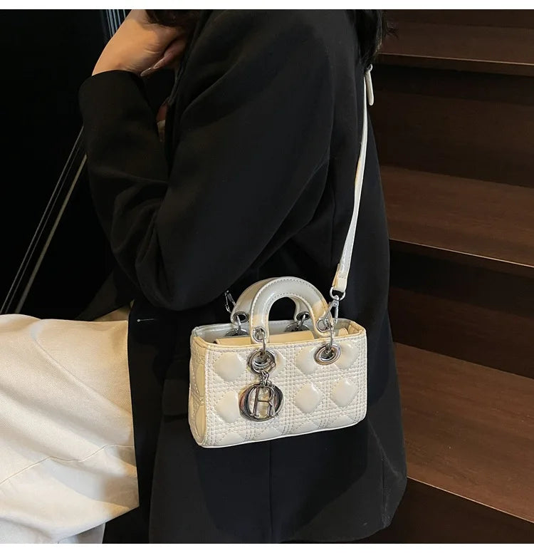 2025 Saffiano Gradient Lady Bag - Convertible Top Handle & Crossbody Purse, Chic Day-to-Night Compact Shoulder Bag for Women