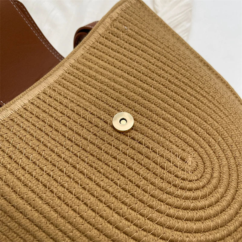 Woven Beach Shoulder Bag - Ava