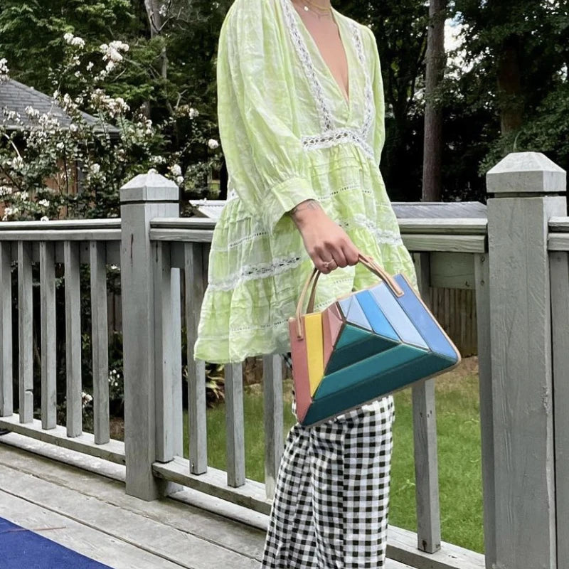 Fashion Contrast Shoulder Bag – Sienna