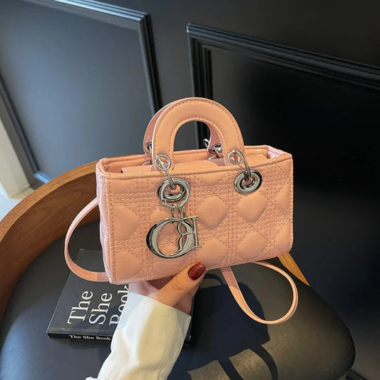 2025 Saffiano Gradient Lady Bag - Convertible Top Handle & Crossbody Purse, Chic Day-to-Night Compact Shoulder Bag for Women