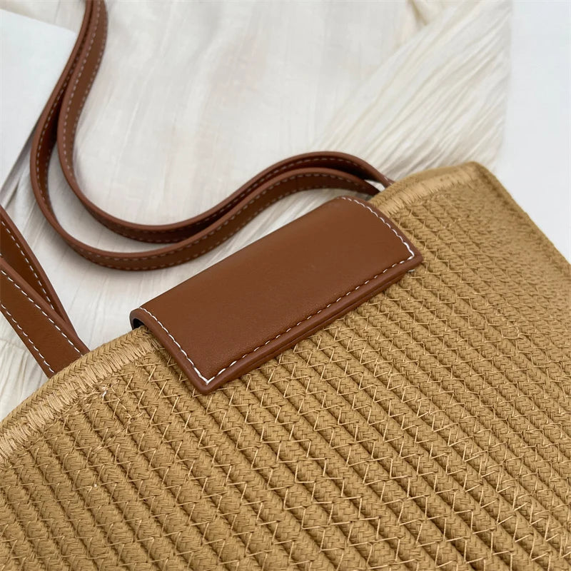 Woven Beach Shoulder Bag - Ava