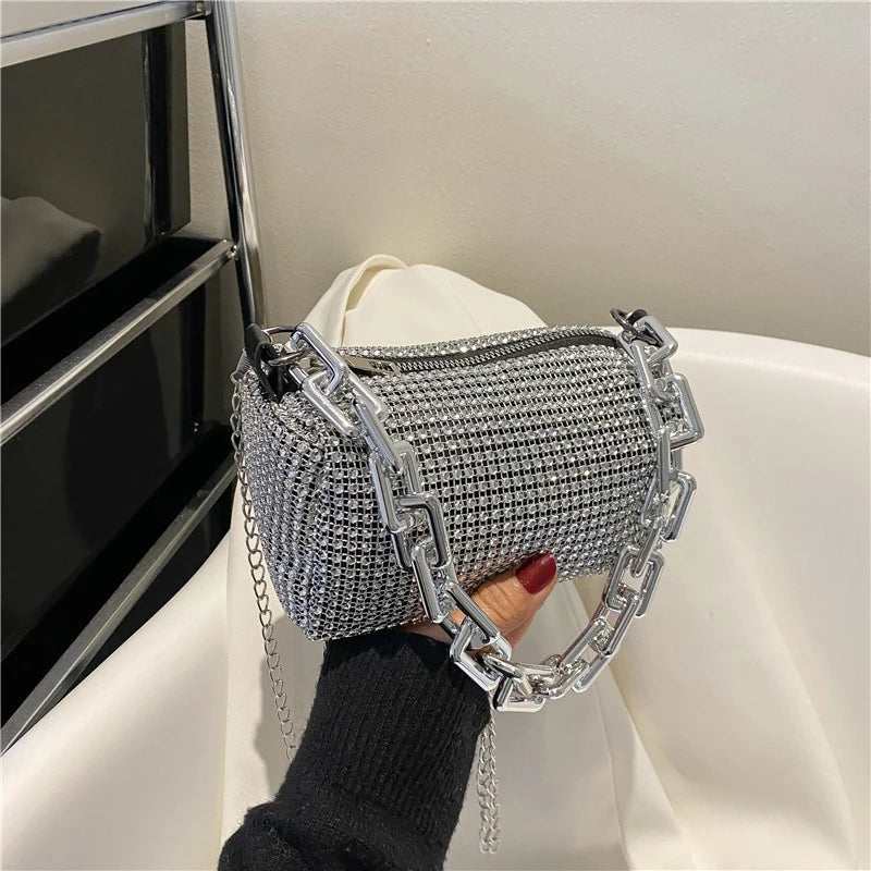 Elegant Rhinestone Chain Bag – The Vivienne