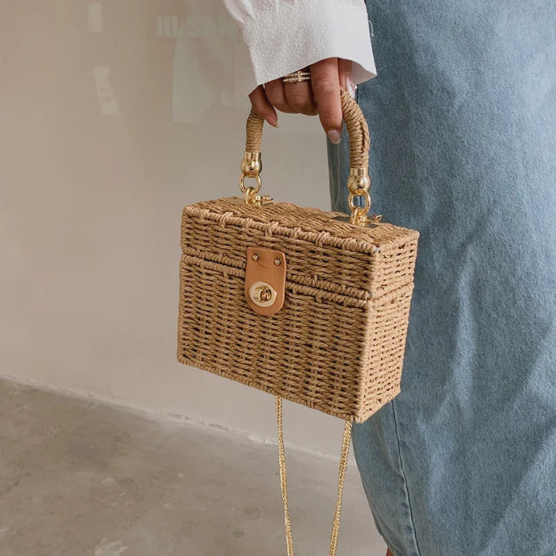 Rattan Crossbody Purse – Aline