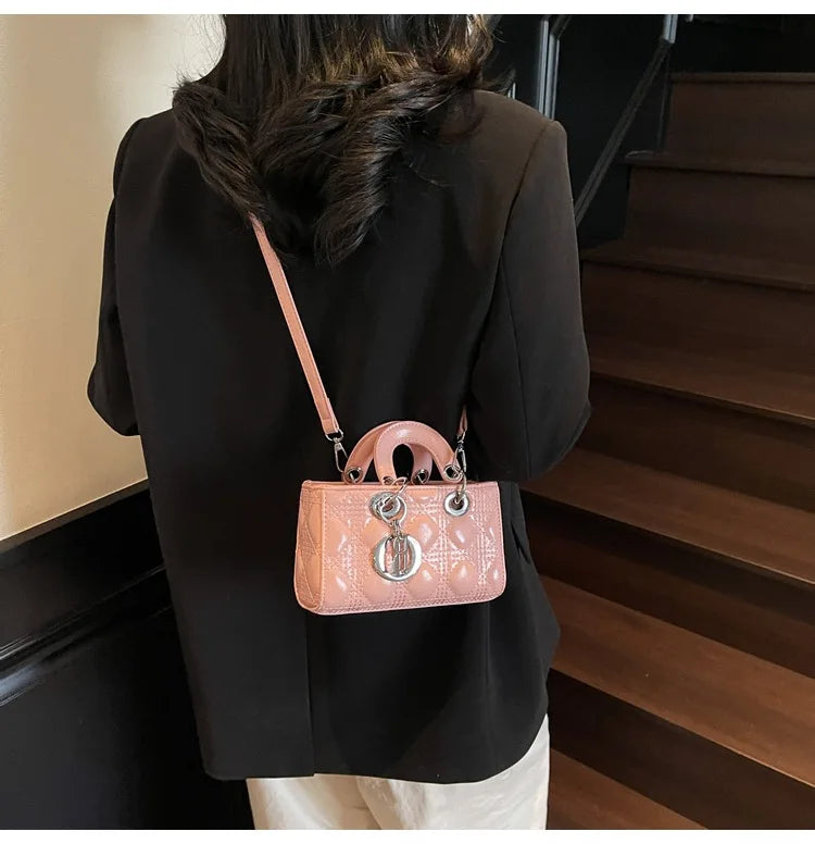 2025 Saffiano Gradient Lady Bag - Convertible Top Handle & Crossbody Purse, Chic Day-to-Night Compact Shoulder Bag for Women