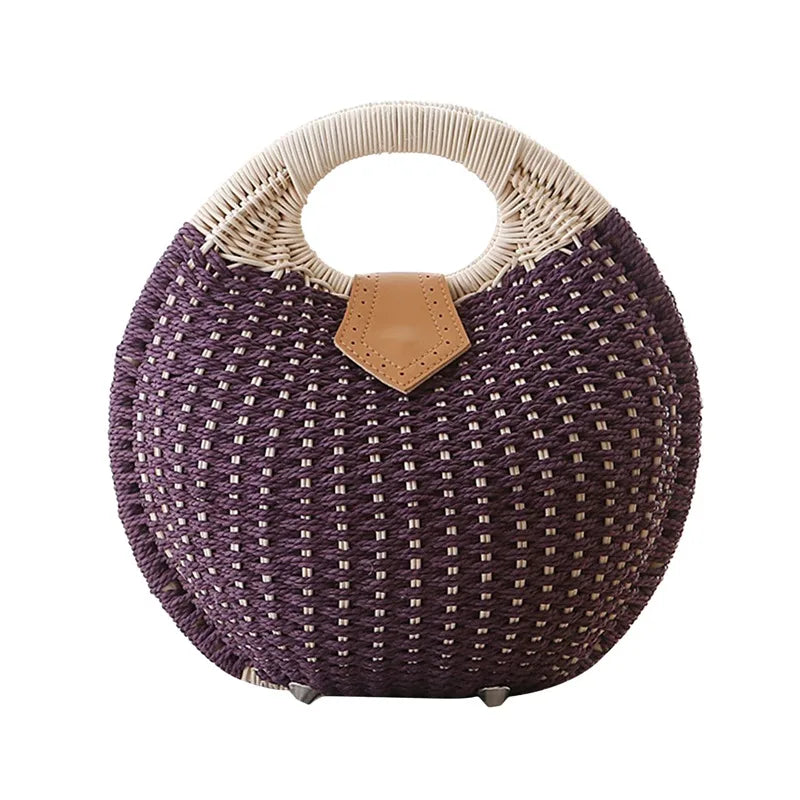 Casual Woven Shell Bag – Mirella