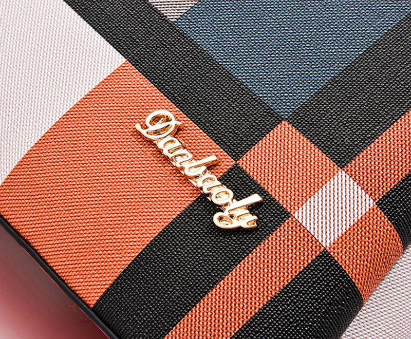 Chic Plaid Leather Shoulder Bag – The Grace