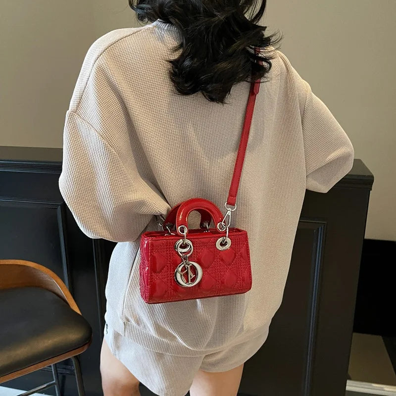 2025 Saffiano Gradient Lady Bag - Convertible Top Handle & Crossbody Purse, Chic Day-to-Night Compact Shoulder Bag for Women