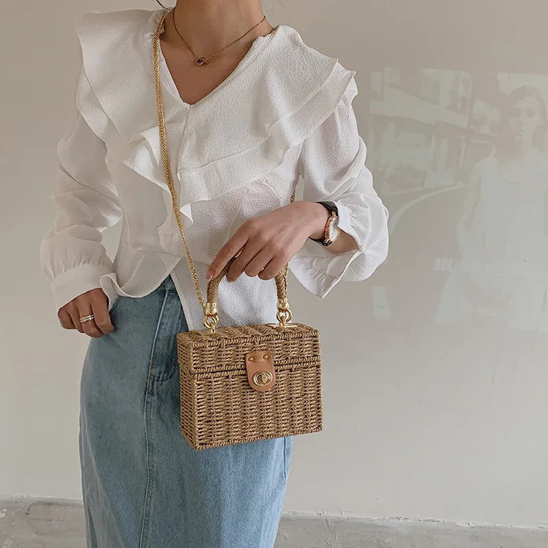 Rattan Crossbody Purse – Aline