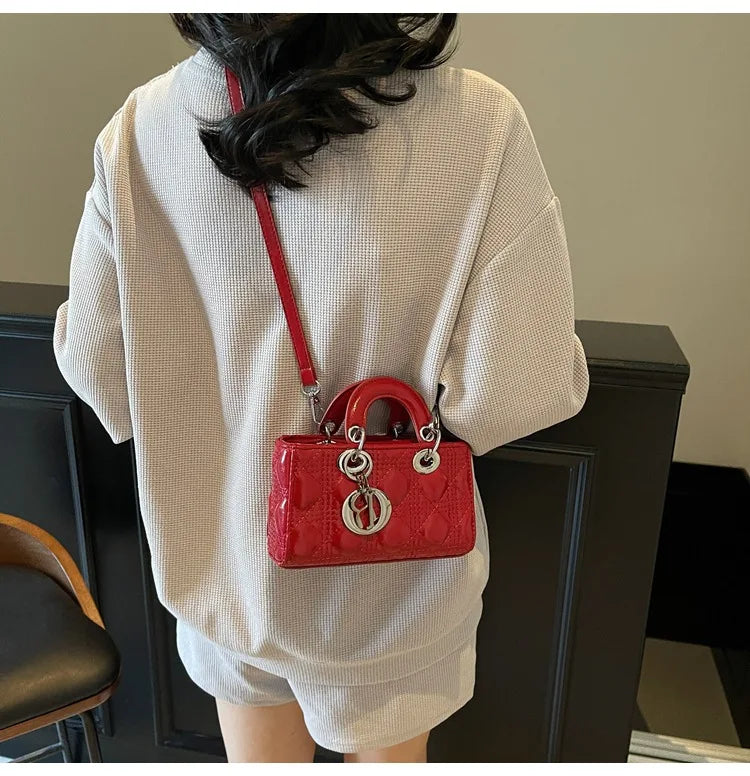 2025 Saffiano Gradient Lady Bag - Convertible Top Handle & Crossbody Purse, Chic Day-to-Night Compact Shoulder Bag for Women