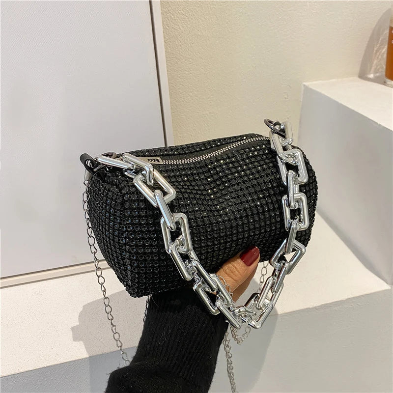 Elegant Rhinestone Chain Bag – The Vivienne