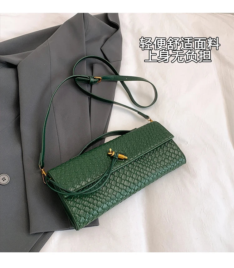 Parisian Elegance Clutch Bag Luxury Leather Crossbody Purse Vintage Minimalist Design Women's Stylish Commuter Tote