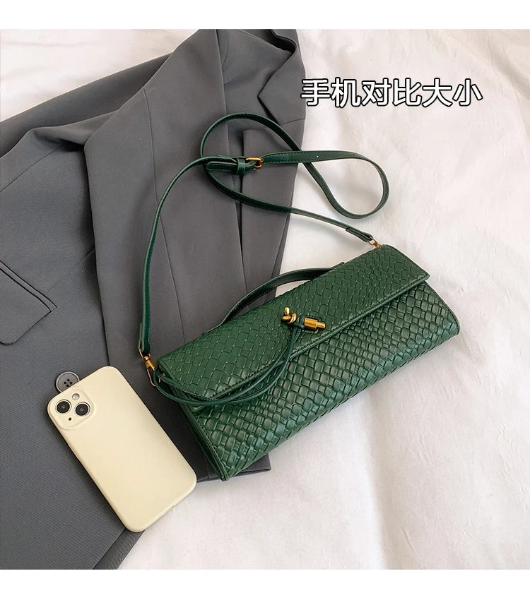 Parisian Elegance Clutch Bag Luxury Leather Crossbody Purse Vintage Minimalist Design Women's Stylish Commuter Tote