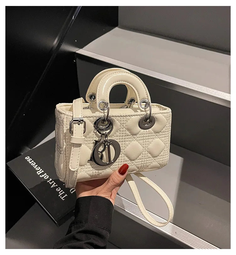 2025 Saffiano Gradient Lady Bag - Convertible Top Handle & Crossbody Purse, Chic Day-to-Night Compact Shoulder Bag for Women