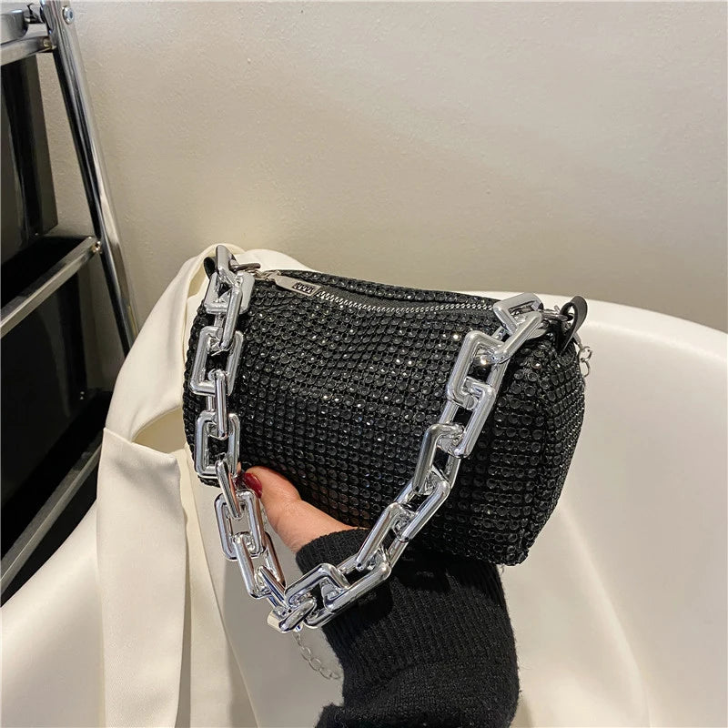 Elegant Rhinestone Chain Bag – The Vivienne