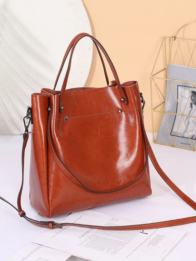 Genuine Leather Handbag – Elise
