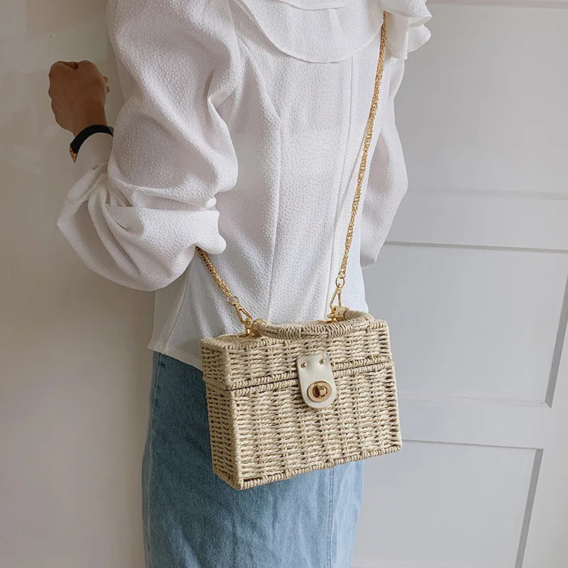 Rattan Crossbody Purse – Aline