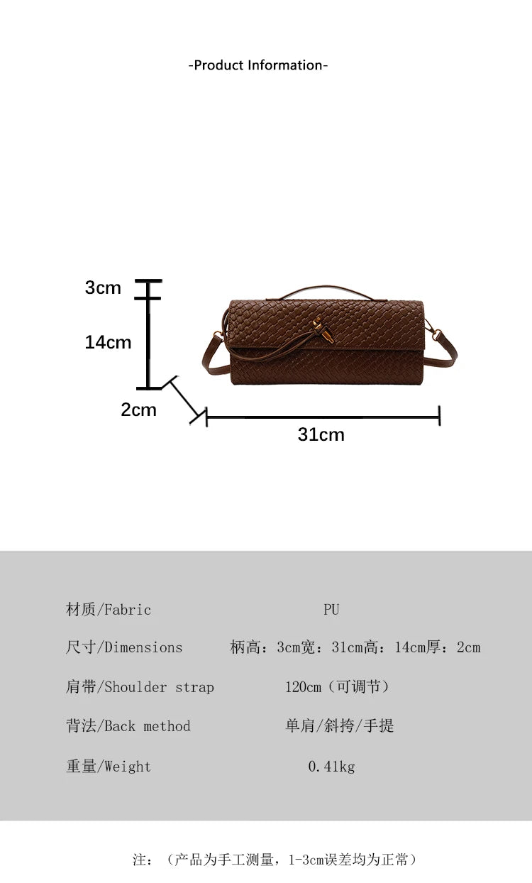 Parisian Elegance Clutch Bag Luxury Leather Crossbody Purse Vintage Minimalist Design Women's Stylish Commuter Tote