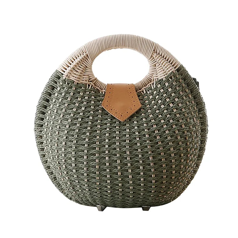 Casual Woven Shell Bag – Mirella