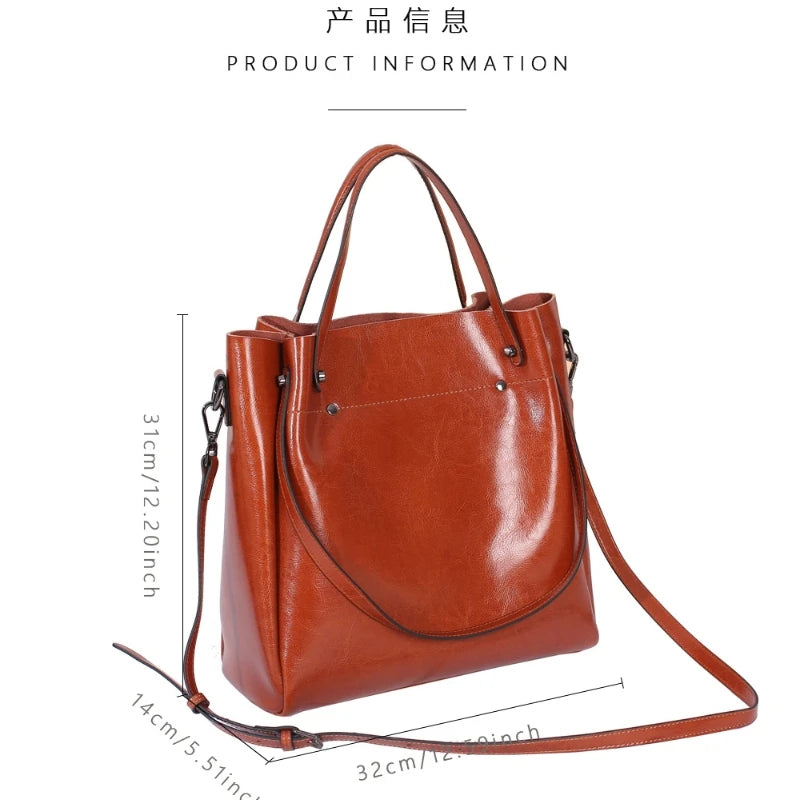 Genuine Leather Handbag – Elise