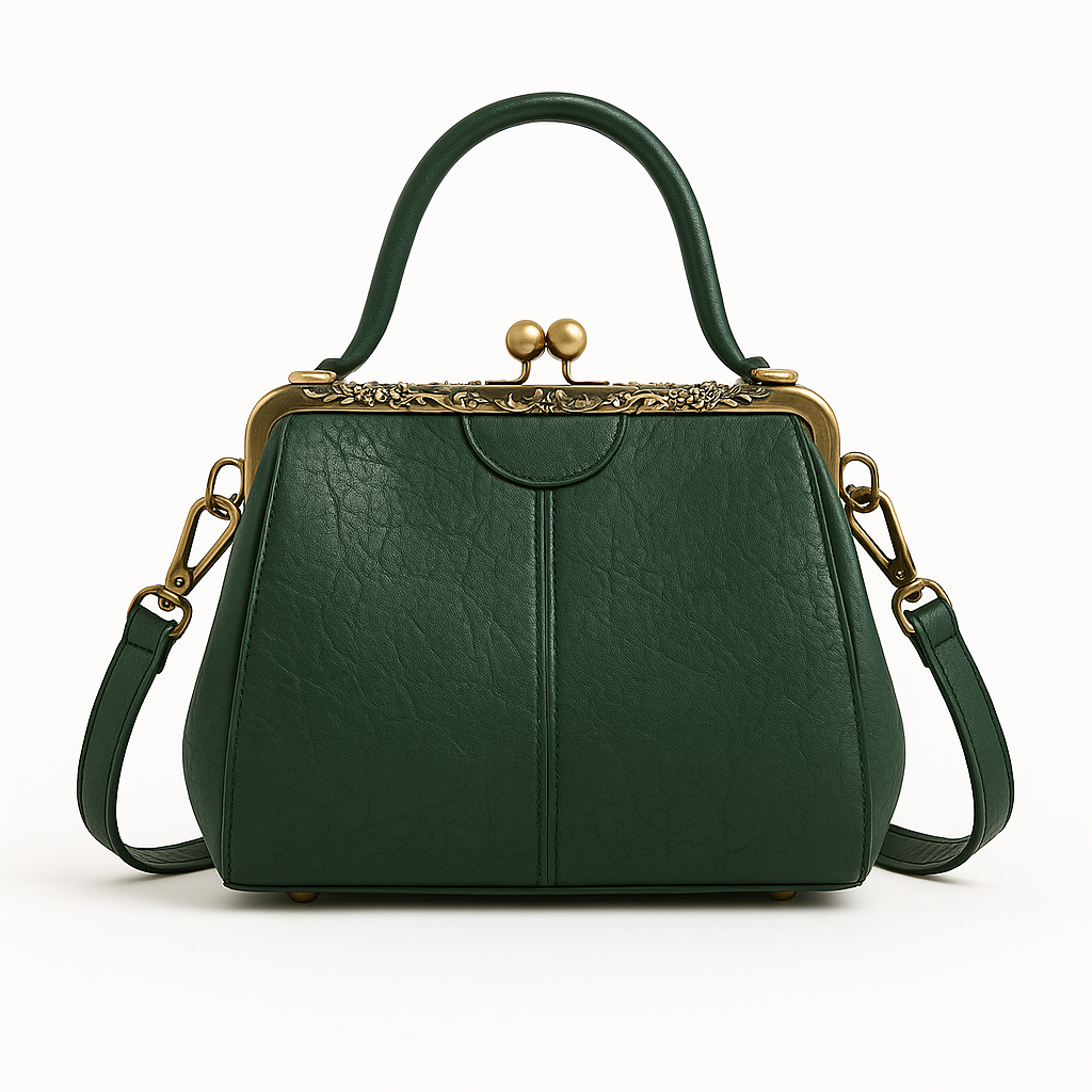 Noir Luxe Retro Crossbody – The Gabrielle