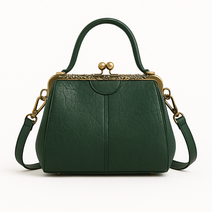 Noir Luxe Retro Crossbody – The Gabrielle