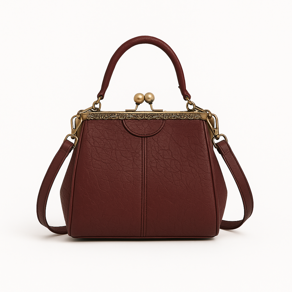 Noir Luxe Retro Crossbody – The Gabrielle