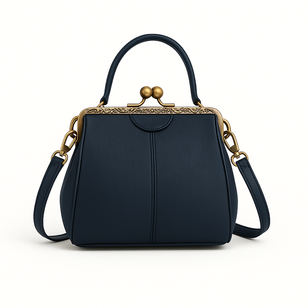 Noir Luxe Retro Crossbody – The Gabrielle