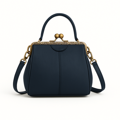 Noir Luxe Retro Crossbody – The Gabrielle