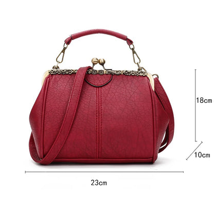 Noir Luxe Retro Crossbody – The Gabrielle