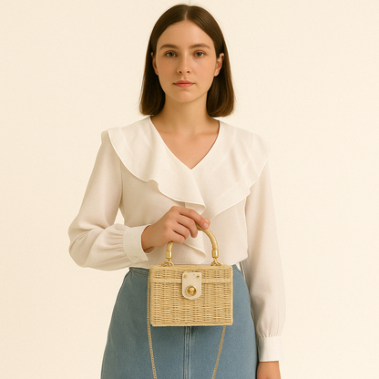 Rattan Crossbody Purse – Aline