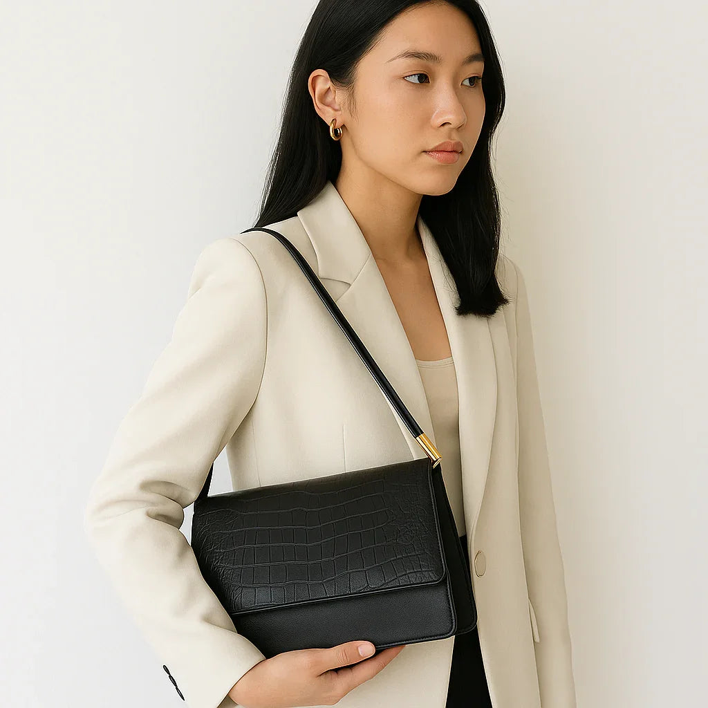 Designer Small Alligator Crossbody Bag – The Camille