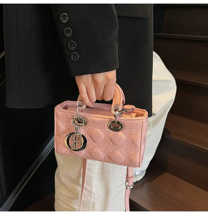 2025 Saffiano Gradient Lady Bag - Convertible Top Handle & Crossbody Purse, Chic Day-to-Night Compact Shoulder Bag for Women