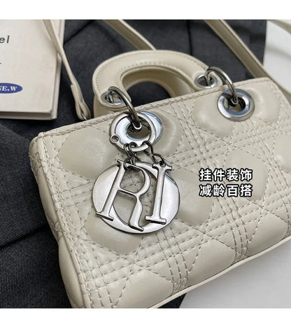 2025 Saffiano Gradient Lady Bag - Convertible Top Handle & Crossbody Purse, Chic Day-to-Night Compact Shoulder Bag for Women
