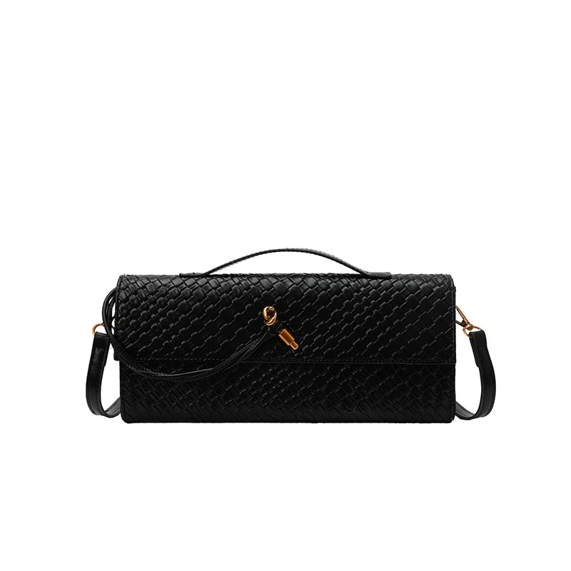 Parisian Elegance Clutch Bag Luxury Leather Crossbody Purse Vintage Minimalist Design Women's Stylish Commuter Tote