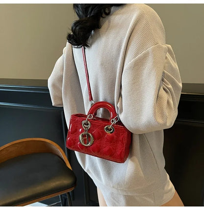 2025 Saffiano Gradient Lady Bag - Convertible Top Handle & Crossbody Purse, Chic Day-to-Night Compact Shoulder Bag for Women