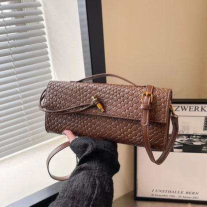 Parisian Elegance Clutch Bag Luxury Leather Crossbody Purse Vintage Minimalist Design Women's Stylish Commuter Tote
