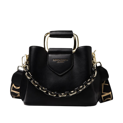 Elegant Leather Top-Handle Bag – Celeste